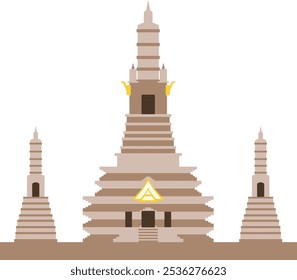 Wat Arun as Landmark in Bangkok for design element