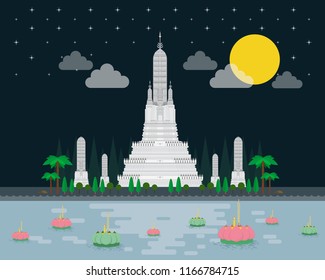Wat Arun Ratchawararam Ratchawaramahawihan or Wat Arun is a Buddhist temple in bangkok city landmark.