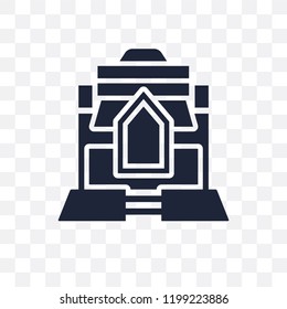 Wat maha that transparent icon. Wat maha that symbol design from Religion collection. Simple element vector illustration on transparent background.