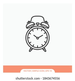 Ilustración del símbolo de alarma Icono Vector Ilustración