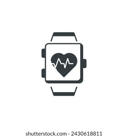 Watch app icon, vector illustration