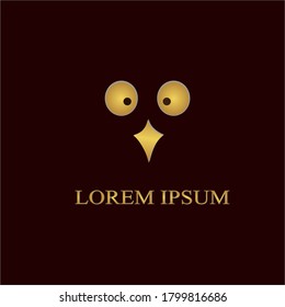  watch, branding  owl geometric gold logo