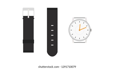 watch cartoon vector. free space for text. wallpaper.