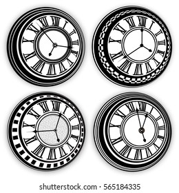 Watch the characters realistic time vector arrows