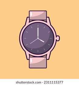 Watch clip art, Classic analogue watch vector