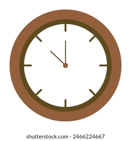 Watch or clock icon for web isolated on white background.