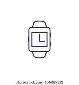 watch design, Clock time tool instrument second deadline measure and measure theme Vector illustration