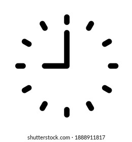 Watch dial on a white background. Vector isolated illustration.