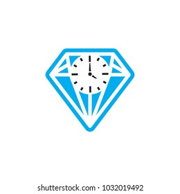Watch Diamond Logo Icon Design
