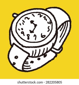 watch doodle drawing