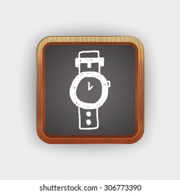 watch doodle drawing