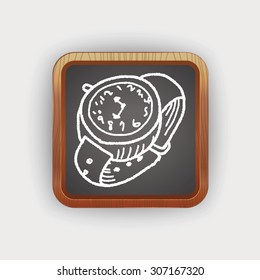 watch doodle drawing