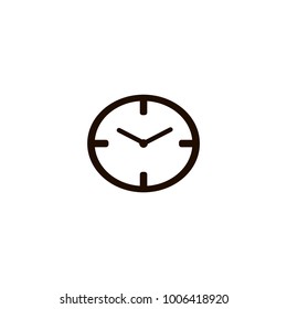 watch face icon. flat design