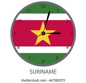 Watch with flag of Suriname