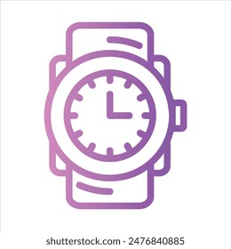 reloj en estilo de diseño plano