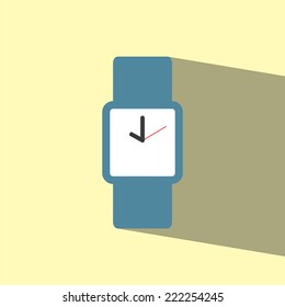 watch flat icon  vector illustration eps10  