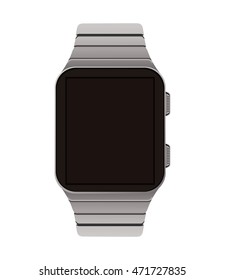 watch gadget time technology icon. Flat and Isolated design. Vector illustration