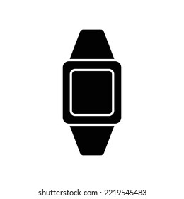 Watch glyph icon illustration. icon illustration related to electronic, technology. Simple vector design editable. Pixel perfect at 32 x 32
