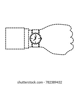 watch with hand  time icon image 