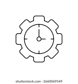 Ícone Observar. Ilustração de vetor preto.