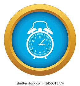 Watch icon blue vector isolated on white background for any design