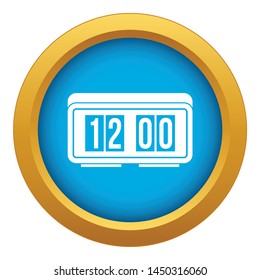 Watch icon blue vector isolated on white background for any design
