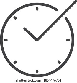 Uhrsymbol. Uhrsymbol. Alarmsymbol-Vektorgrafik