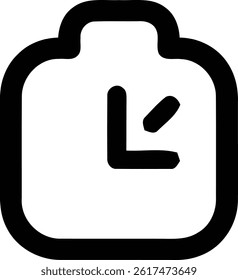 watch icon. Design is Suitable for Web Page, Mobile App, UI, UX and GUI design.