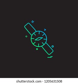Watch icon design vector