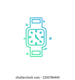 Watch icon design vector