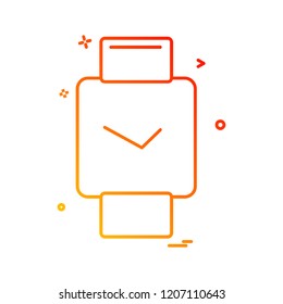 Watch icon design vector