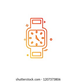 Watch icon design vector