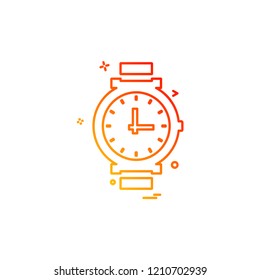 Watch icon design vector