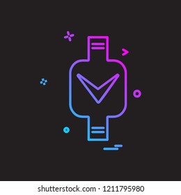 Watch icon design vector
