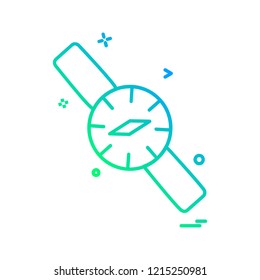 Watch icon design vector