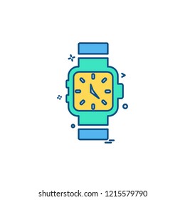 Watch icon design vector