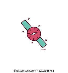 Watch icon design vector