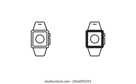Uhren-Icon-Design mit weißem Hintergrund Stock Illustration