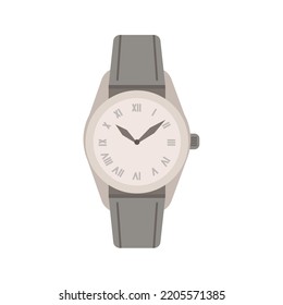 Watch icon. Flat design style modern vector illustration. Isolated on stylish color background. Flat long shadow icon. Elements in flat design.
