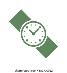 Watch Icon, flat design style
