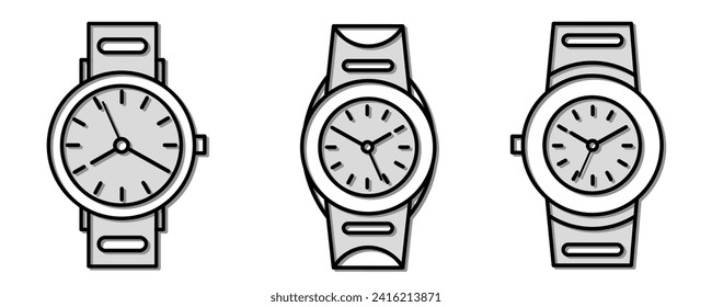 Watch icon illustration vector design. Stock vector icon.