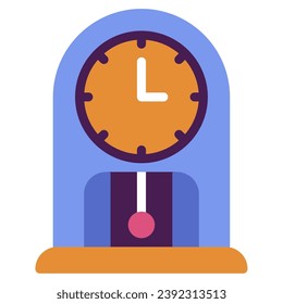ilustración de icono de reloj para aplicación web, etc