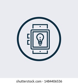 watch icon isolated on white background from gym collection. watch icon trendy and modern watch symbol for logo, web, app,