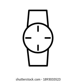 Icono de Watch. Aislado sobre fondo blanco. Simple vector plano. Símbolo Eps10