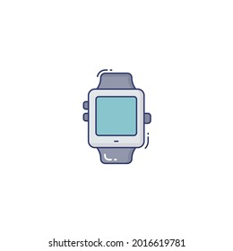 watch Icon Isolated On White Background