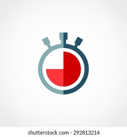 Watch Icon Isolated on White Background