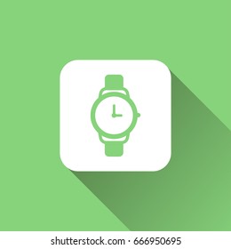 watch icon with long shadow