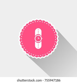 watch icon with long shadow