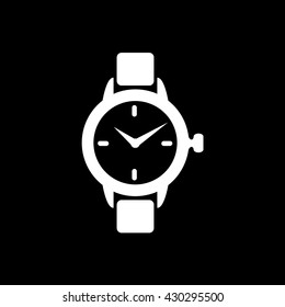 Watch Icon On Black Background