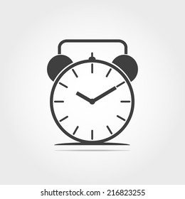 watch icon on white background